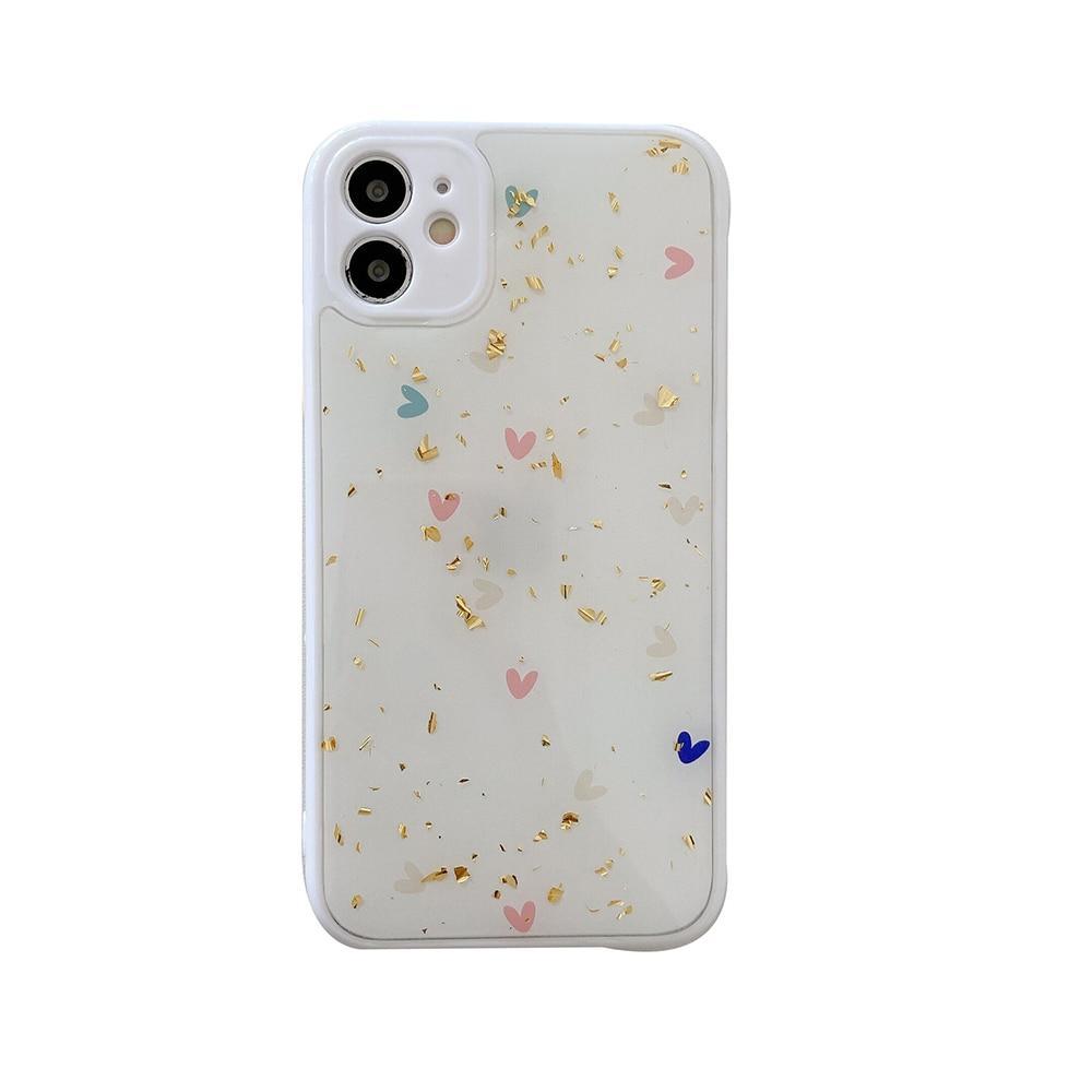 Cute Glitter Hearts Case-xinru