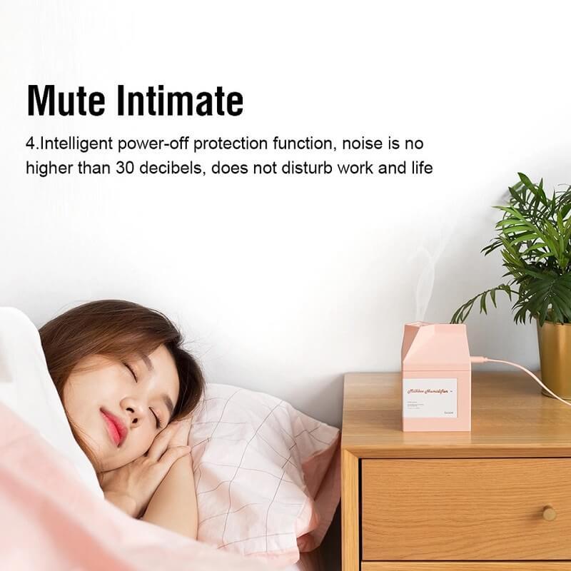 Milk Carton Mini Spray Desktop Air Humidifier-xinru
