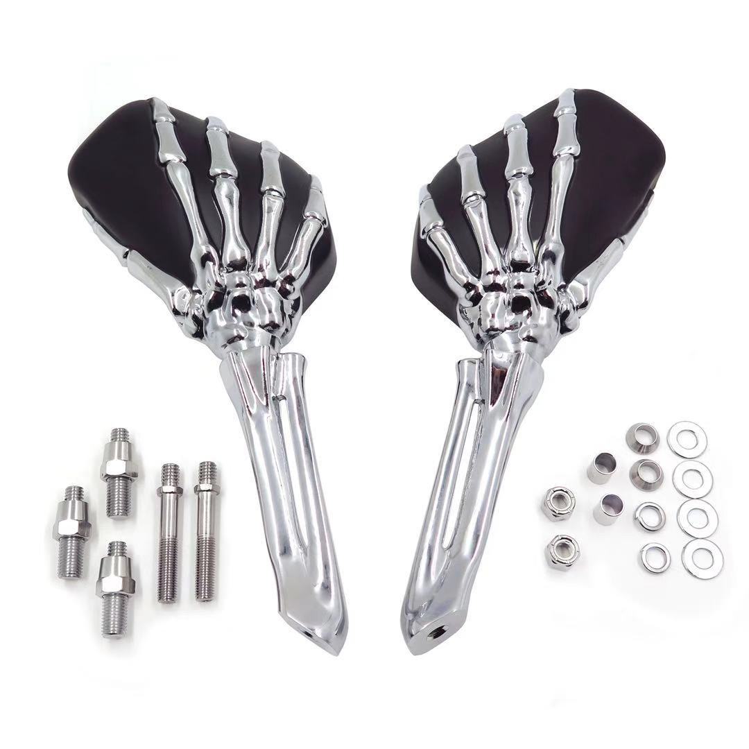 Skeleton Skull Hand Rear View Mirror-xinru shop