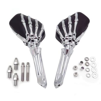Skeleton Skull Hand Rear View Mirror-xinru shop
