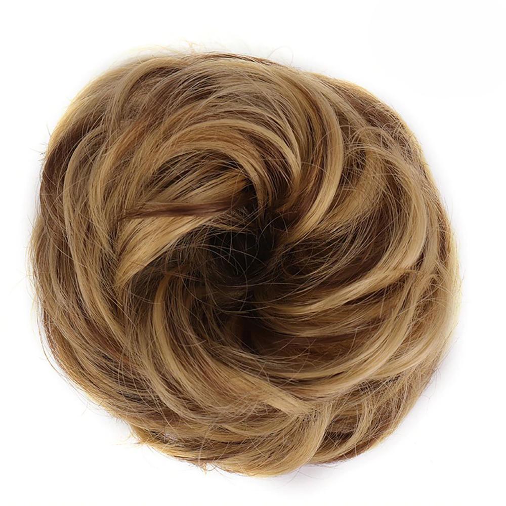 Natural Look Synthetic Messy Hair Bun Scrunchie Extension-xinru