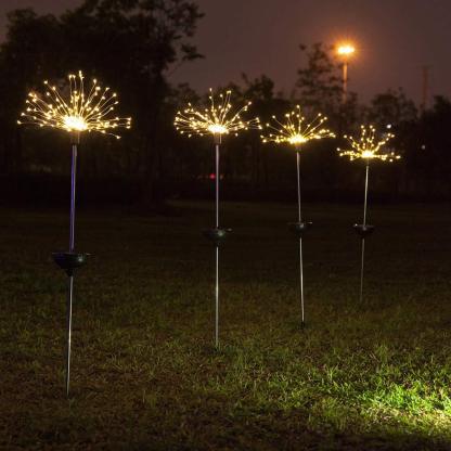Solar Powered Outdoor Dandelion Fireworks Lights String-xinru