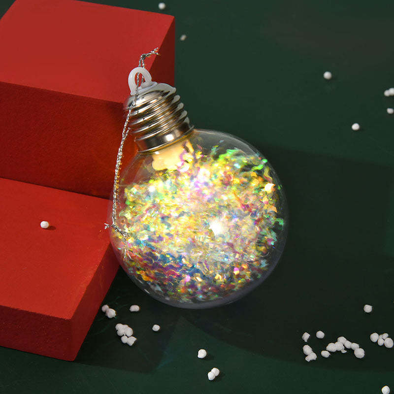 Snowman LED Bulb Light Christmas Tree Ball Ornaments, Set of 2-xinru shop