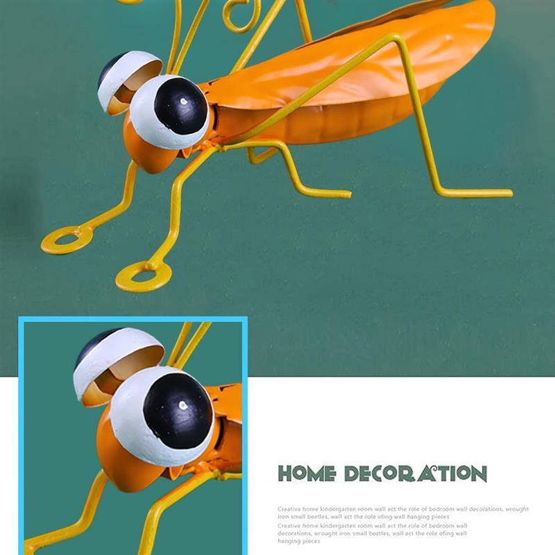 Wrought Iron Insect Garden D鑼卌or Courtyard Decoration Simulation Ornaments-xinru