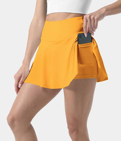 Women's Athletic High Waisted Tennis Skirts With Pockets-xinru shop
