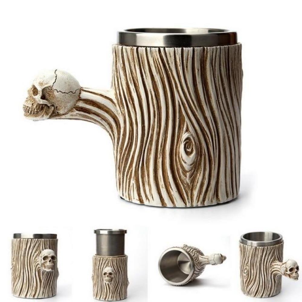 Viking Warrior Horned Skull Tankard-xinru