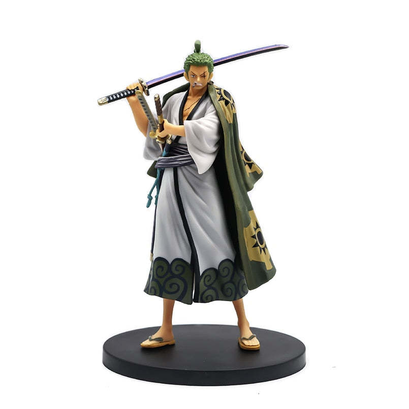 One Piece Figures Luffy With Red Shawl Cool Poseture PVC Figurine Toys-xinru