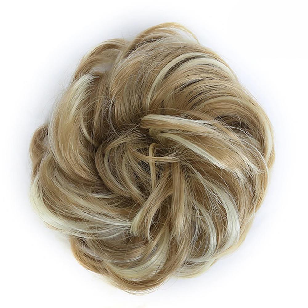 Natural Look Synthetic Messy Hair Bun Scrunchie Extension-xinru