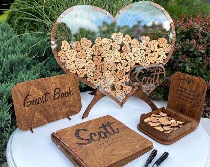Wedding Alternative Guest Book Set Guest Book Sign Wedding Decor-xinru