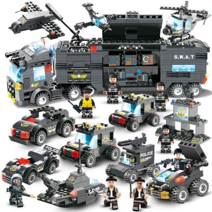 Portable City Police Building Bricks Set Toy-xinru