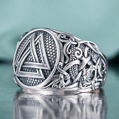 Valknut Ring - Sterling Silver or Gold-xinru shop