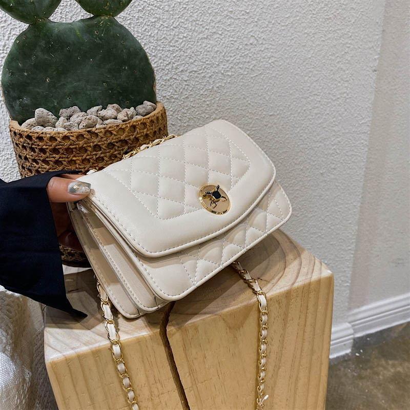 シンプルなワンショルダーチェーンバッグメッセンジャーバッグ-xinru shop