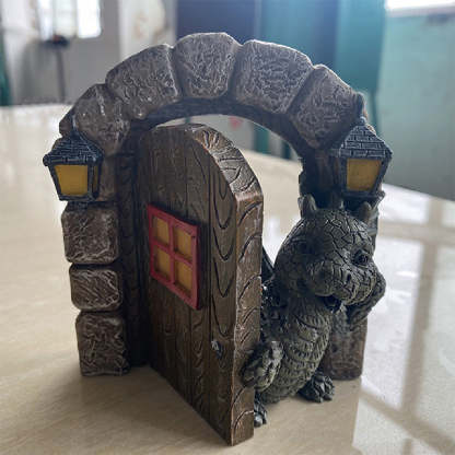 Outdoor Yard Decoration Miniature Dragon Resin Ornaments-xinru