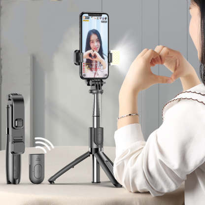 Wireless Bluetooth Selfie Stick Foldable Mini Tripod With Remote Control-xinru
