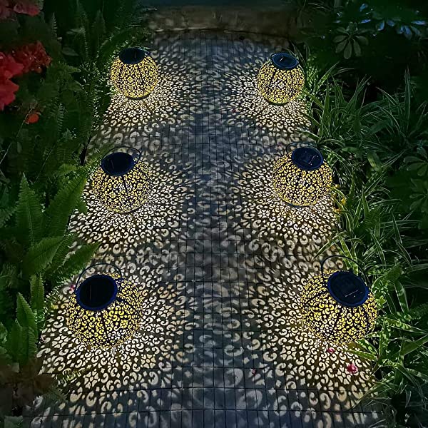 Solar Metal Large Lantern Outdoor Chandelier Decorative Garden-xinru