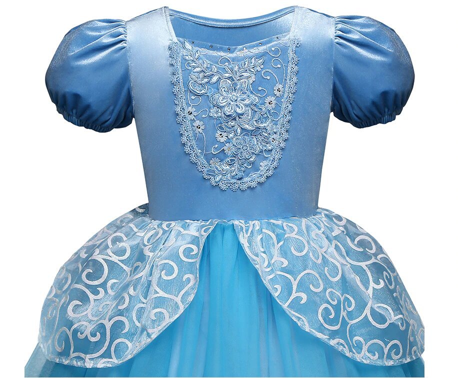 Cinderella Fairytale Princess Cosplay Dress For Girls-xinru