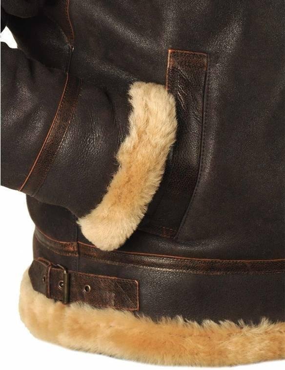 Aviator Bomber Jacket B3 Sheepskin Bomber Jacket-xinru shop
