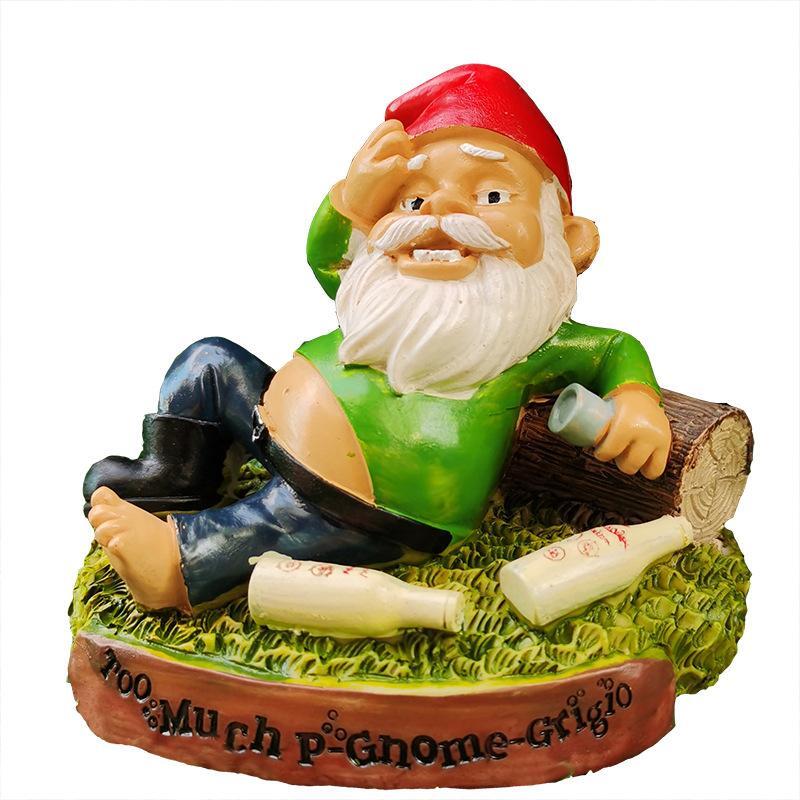 Funny Drunk Garden Dwarf Garden Gnome-xinru