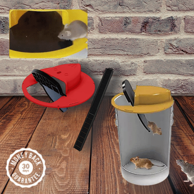 The Smart Flip and Slide Bucket Lid Mouse Rat Trap-xinru
