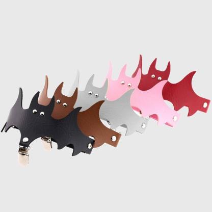 Lady Adjustable Halloween Bat Wing Thigh Leg Stockings Suspender Garter Belt-xinru