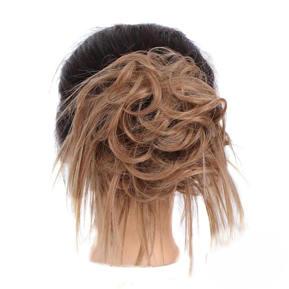 Natural Look Synthetic Messy Hair Bun Scrunchie Extension-xinru