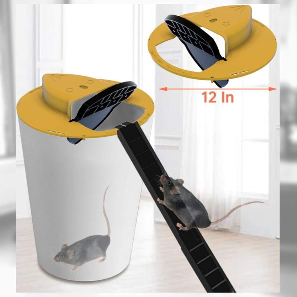 The Smart Flip and Slide Bucket Lid Mouse Rat Trap-xinru