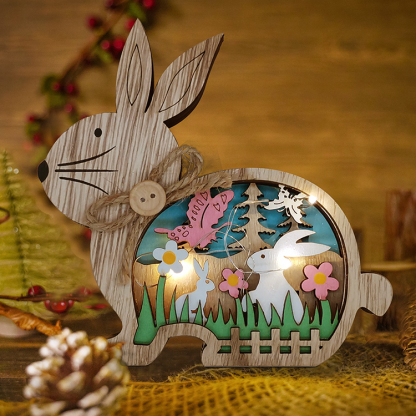 Easter Bunny Wooden Crafts-xinru