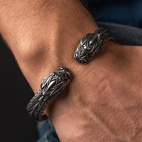 Midgard Arm Ring - Pewter-xinru shop