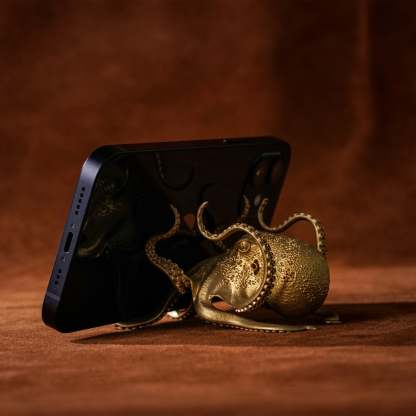 Octopus Phone Holder Bronze-xinru shop