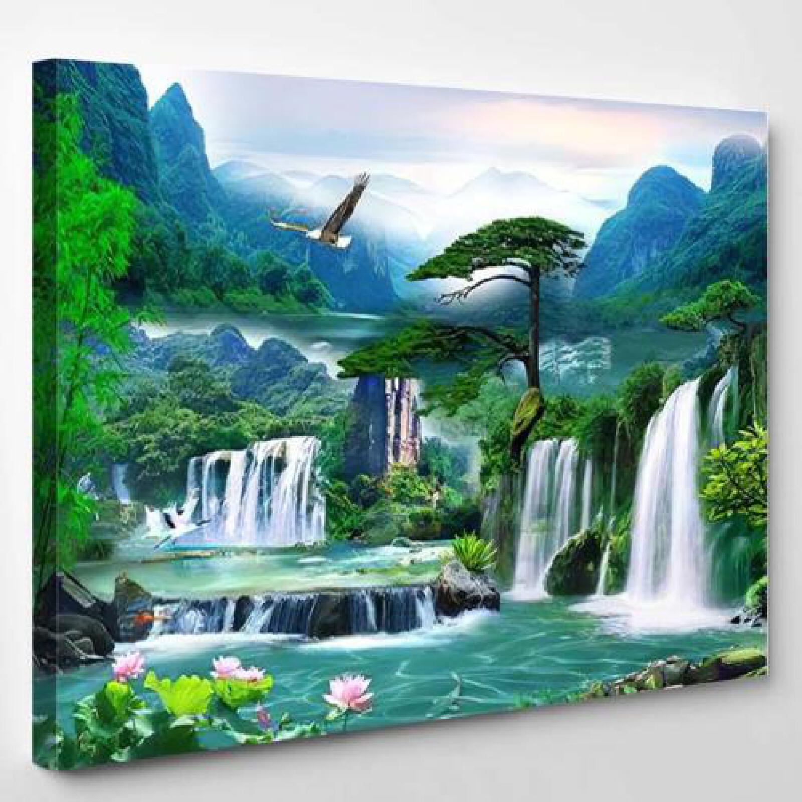 Wall Mural 3D Illusion Backdrop-xinru shop