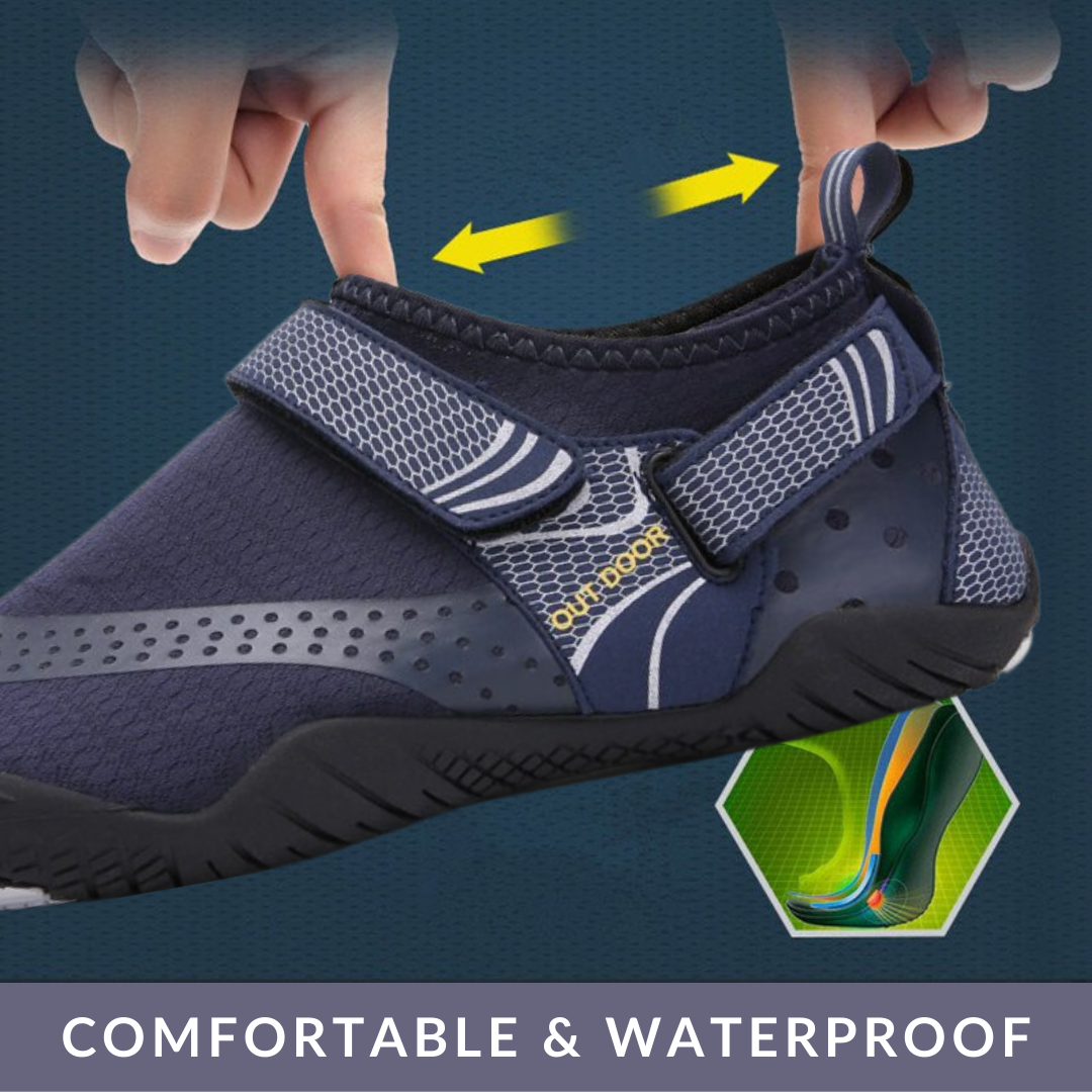 Breathing Double Buckles Unisex Water Shoes-xinru