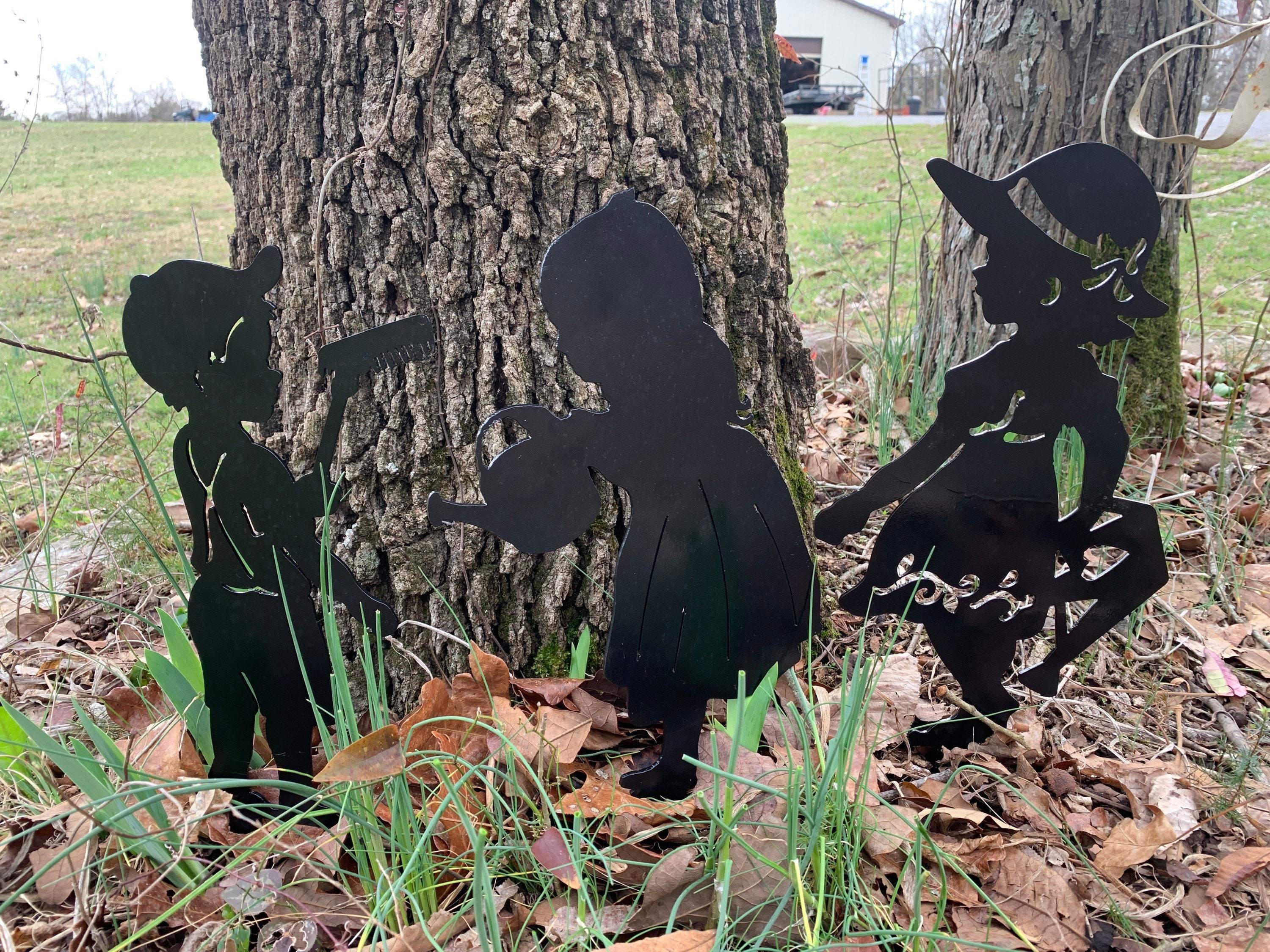 3Pc Yard Art Garden Insert Kid Insert Yard Decoration-xinru