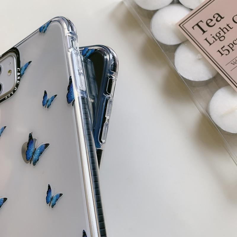 Shockproof Blue Butterfly Case-xinru