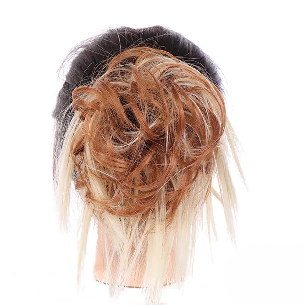 Natural Look Synthetic Messy Hair Bun Scrunchie Extension-xinru