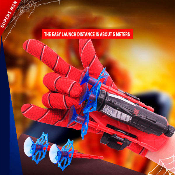 Spiderman Launcher Spinning Sticky Wall Soft Bullet Wrist Toy-xinru