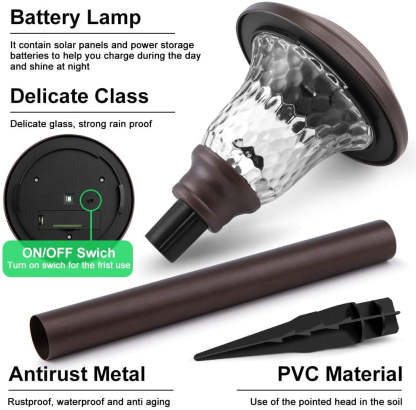 Solar Waterproof Belt 7 Color Changing Path Outdoor Garden Lights-xinru