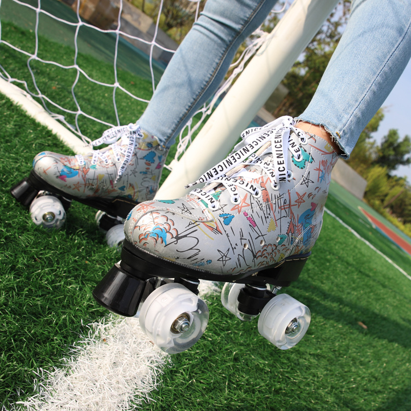 girls Roller Skates With Illuminated Wheels