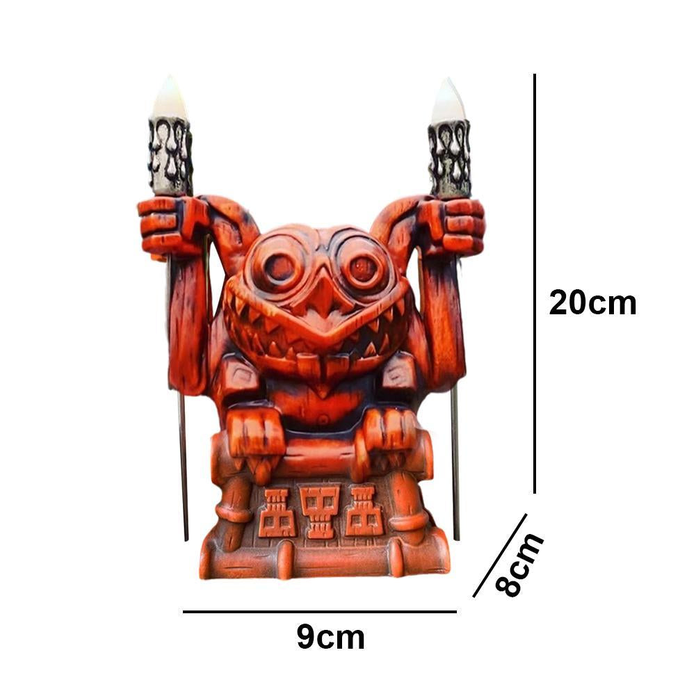 Retro Tiki Figure Statue Hawaii Totem Outdoor Resin Garden Decoration-xinru