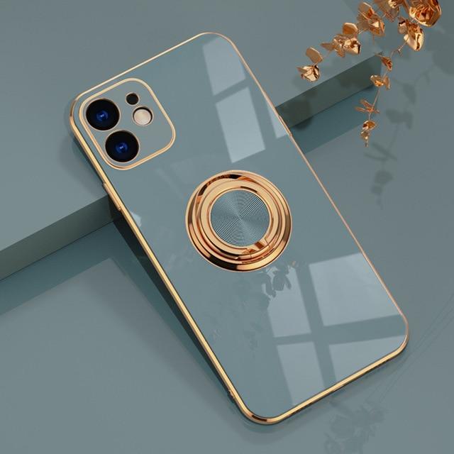 Electroplated Solid Case + Ring Holder-xinru