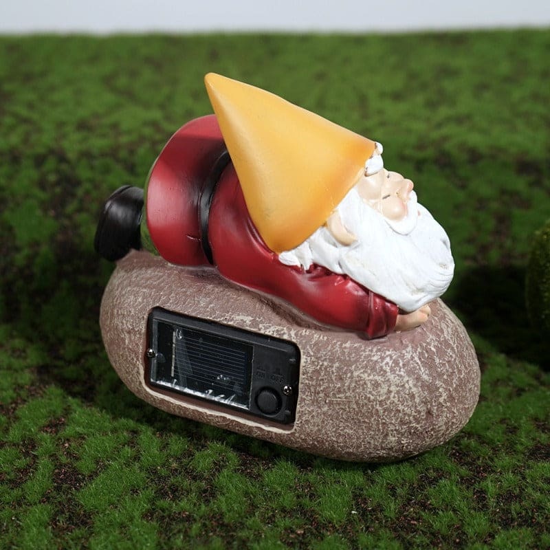 Lazy Gnome Solar Light Garden Decoration-xinru
