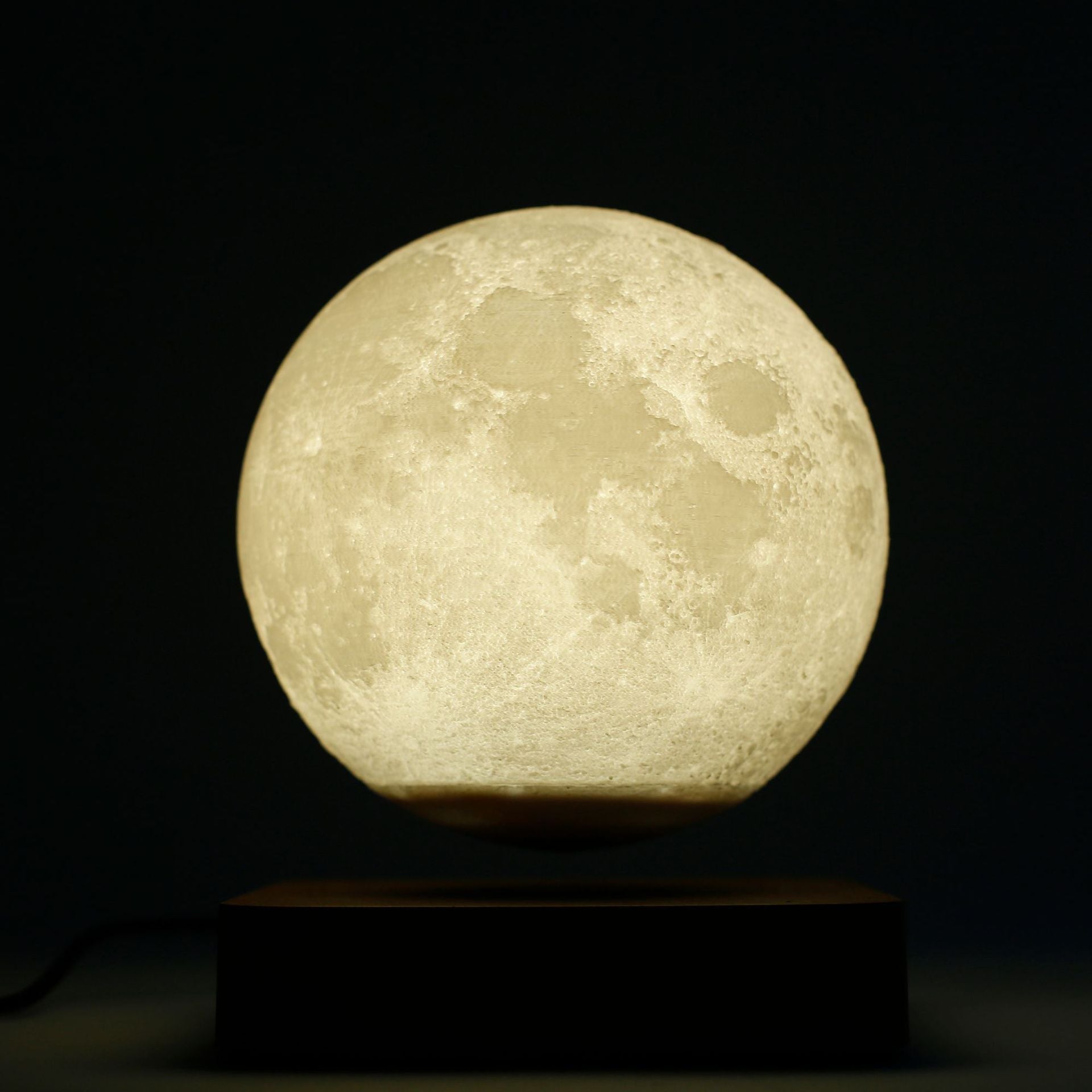 3D Rotating Moon Night Light LED Magnetic Levitation Table Lamp-xinru