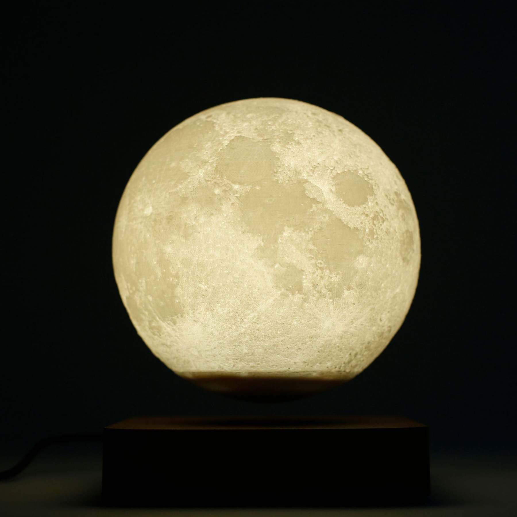 3D Rotating Moon Night Light LED Magnetic Levitation Table Lamp-xinru