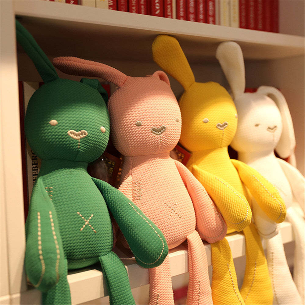Cute Cartoon Baby Soothe Plush Rabbit Doll Children's Birthday Decoration Gift-xinru