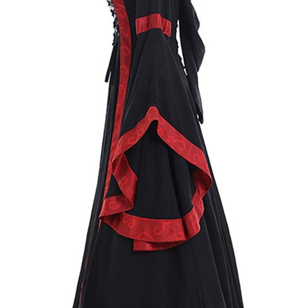 Women's Vintage Victorian Renaissance Gothic Dress-xinru