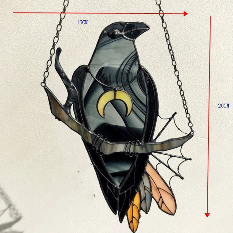 Toyfunny Mysterious Crow Witch Decoration Crafts Hanging-xinru