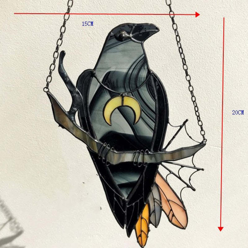 Toyfunny Mysterious Crow Witch Decoration Crafts Hanging-xinru