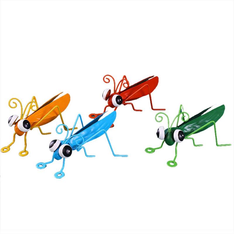 Wrought Iron Insect Garden D鑼卌or Courtyard Decoration Simulation Ornaments-xinru