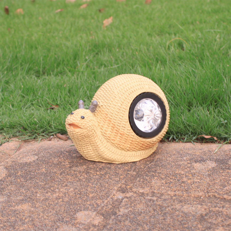 Outdoor Waterproof LED Solar Lamp Resin Craft Animal Sculpture-xinru