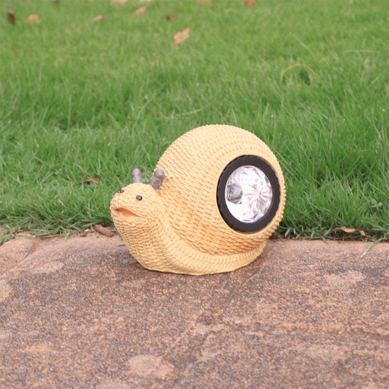 Outdoor Waterproof LED Solar Lamp Resin Craft Animal Sculpture-xinru