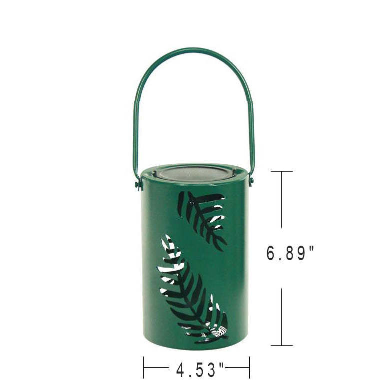 Solar Waterproof Iron Hollow Leaf Design LED Outdoor Decorative Light-xinru